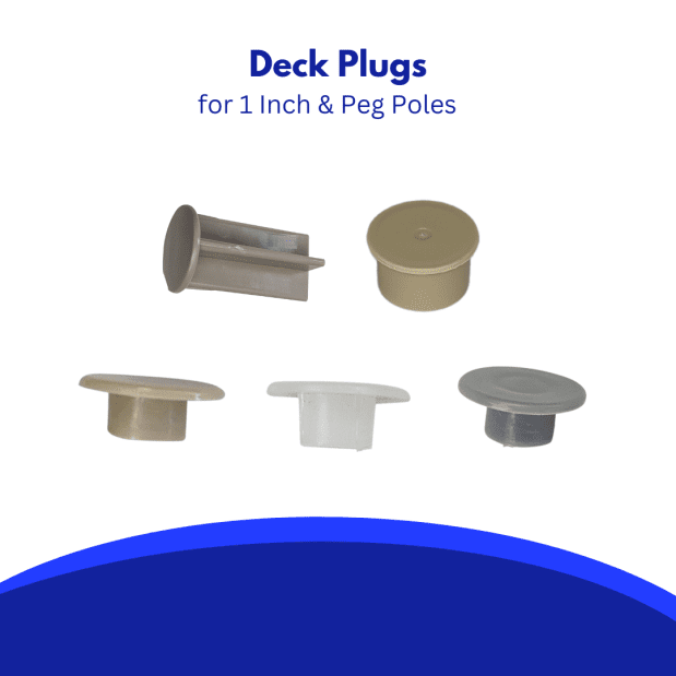 Deck Plugs for 1-inch and Peg Poles